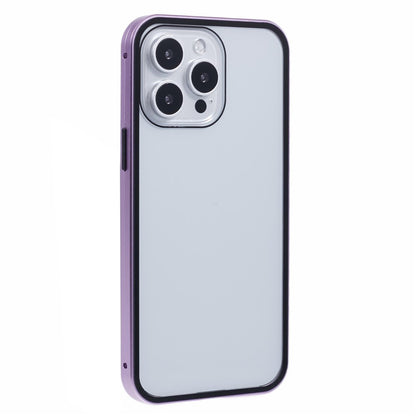 For iPhone 16 Pro Max Full Body Case Magnetic Tempered Glass Double-Sided Phone Case