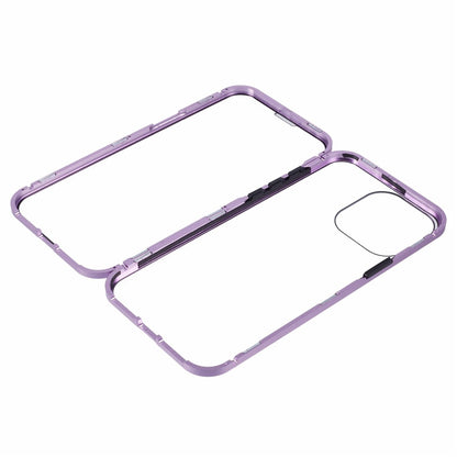For iPhone 16 Pro Max Full Body Case Magnetic Tempered Glass Double-Sided Phone Case