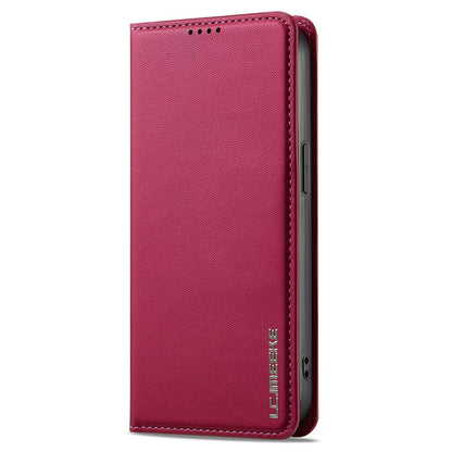 LC.IMEEKE L1 Series for iPhone 14 / 13 Case PU Leather Wallet Stand Protective Phone Cover
