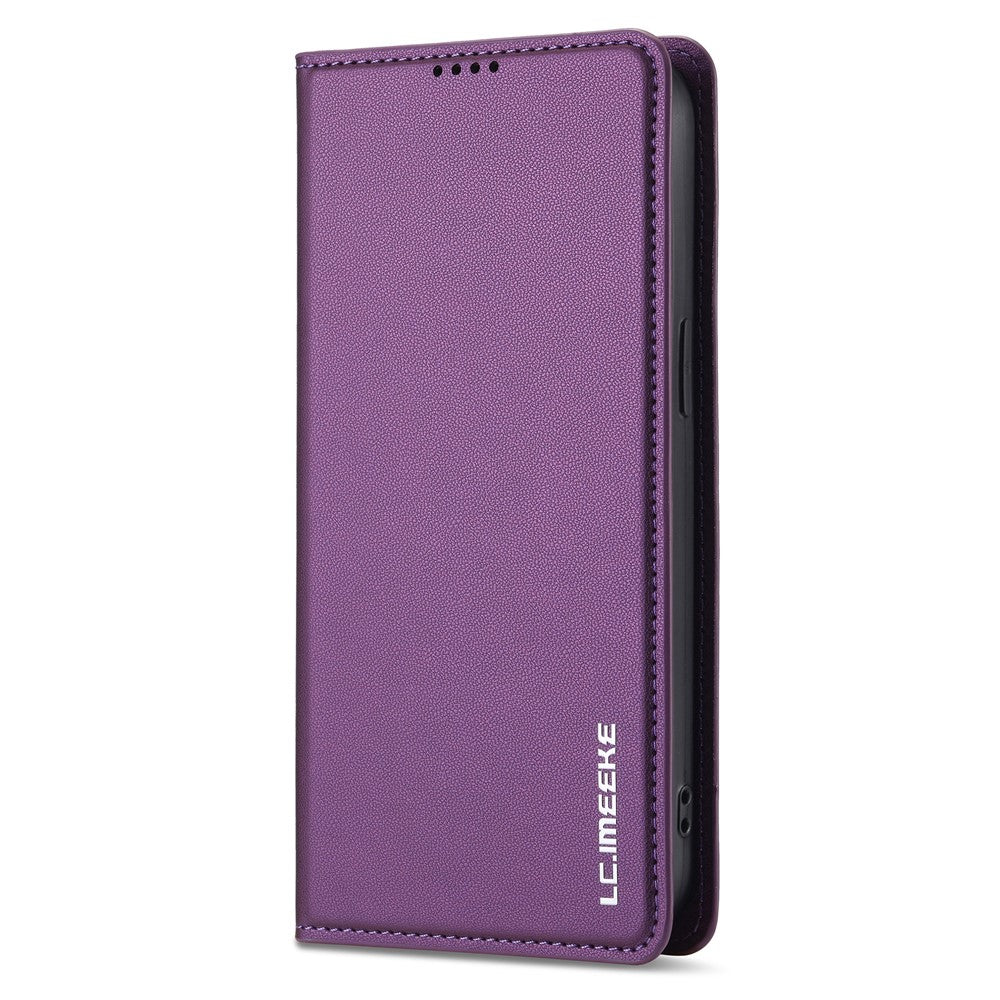 LC.IMEEKE L1 Series for iPhone 14 Pro Case PU Leather Wallet Stand Protective Phone Cover