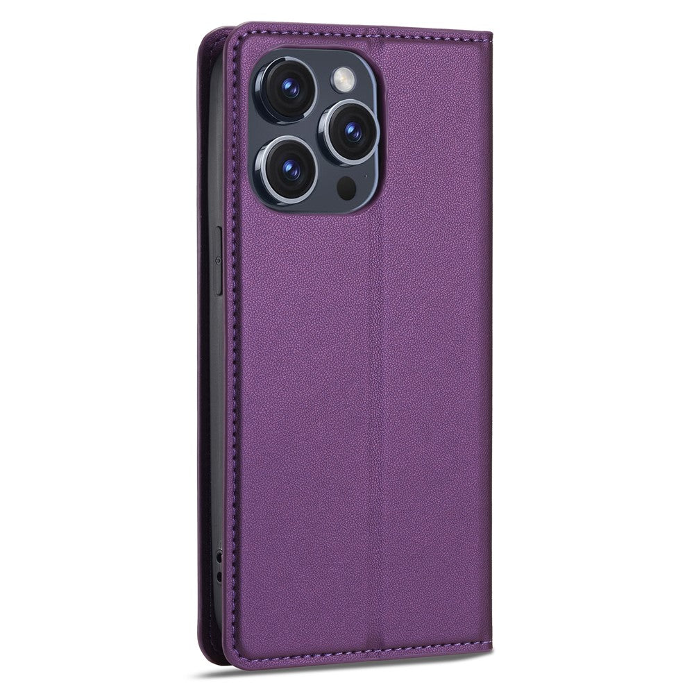 LC.IMEEKE L1 Series for iPhone 14 Pro Case PU Leather Wallet Stand Protective Phone Cover