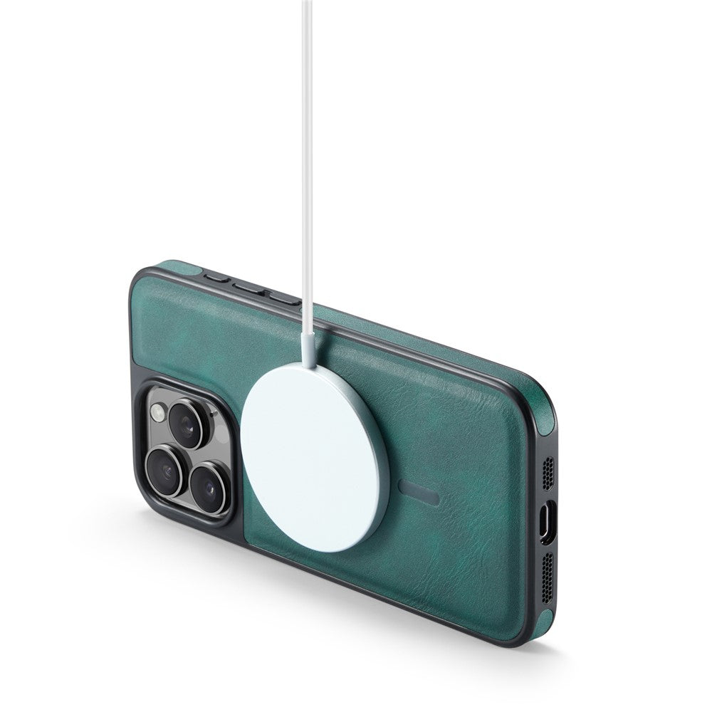 MAGKING K1 Series For iPhone 16 Pro Max Magnetic Case PC+TPU+PU Leather Shockproof Phone Cover
