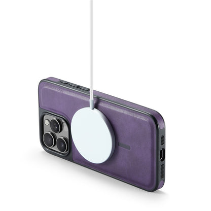 MAGKING K1 Series For iPhone 14 Pro Magnetic Case PC+TPU+PU Leather Shockproof Phone Cover