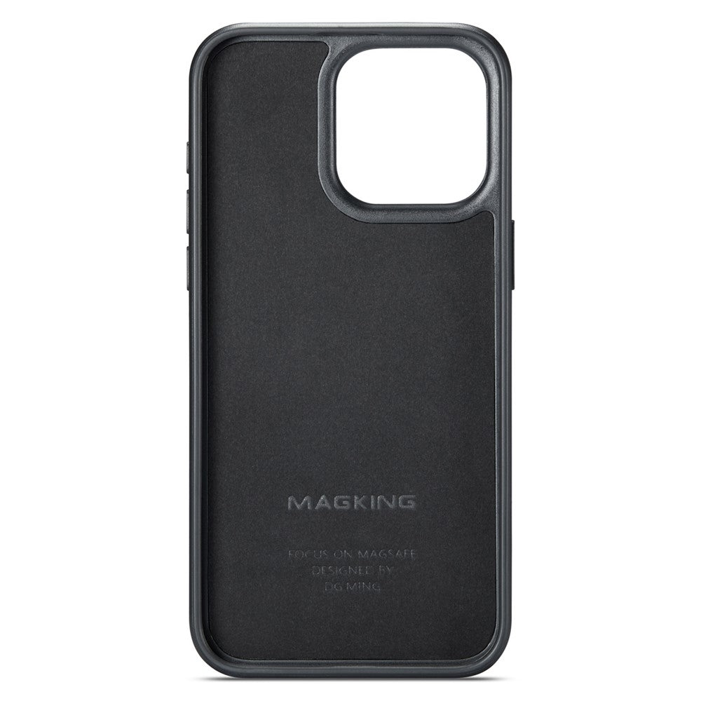 MAGKING K1 Series For iPhone 14 Pro Magnetic Case PC+TPU+PU Leather Shockproof Phone Cover