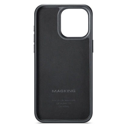 MAGKING K1 Series For iPhone 14 Pro Magnetic Case PC+TPU+PU Leather Shockproof Phone Cover