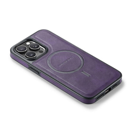 MAGKING K1 Series For iPhone 14 Pro Magnetic Case PC+TPU+PU Leather Shockproof Phone Cover