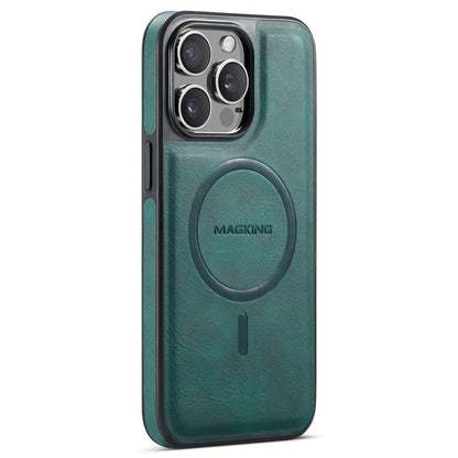 MAGKING K1 Series For iPhone 14 Pro Magnetic Case PC+TPU+PU Leather Shockproof Phone Cover