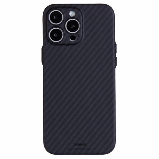 X-LEVEL For iPhone 16 Pro Magnetic Case Ultra-Thin PC Hard Phone Cover Carbon Fiber Texture