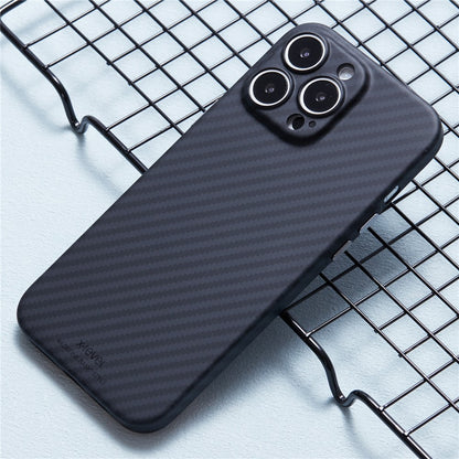 X-LEVEL For iPhone 16 Pro Magnetic Case Ultra-Thin PC Hard Phone Cover Carbon Fiber Texture
