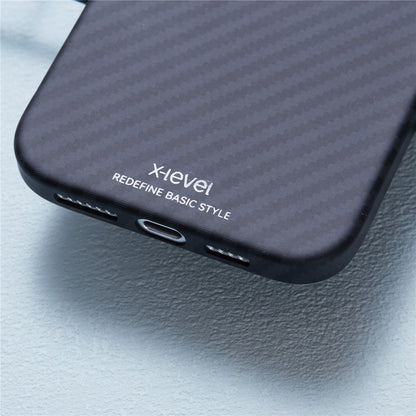 X-LEVEL For iPhone 16 Pro Magnetic Case Ultra-Thin PC Hard Phone Cover Carbon Fiber Texture