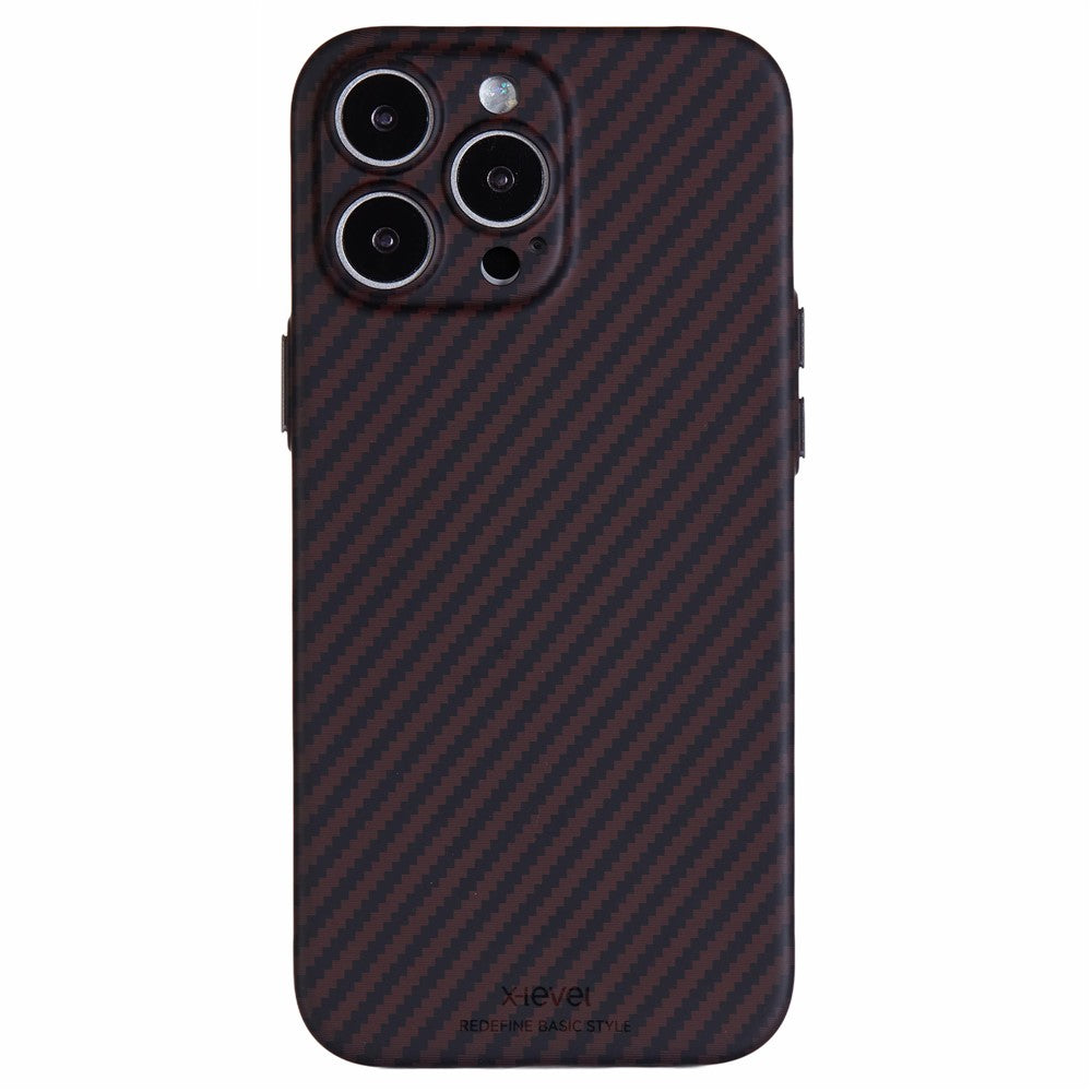 X-LEVEL For iPhone 16 Pro Magnetic Case Ultra-Thin PC Hard Phone Cover Carbon Fiber Texture