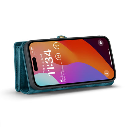 For iPhone 16 Pro Max Phone Cases CASEME 008 Leather Cover with Detachable Wallet and Strap
