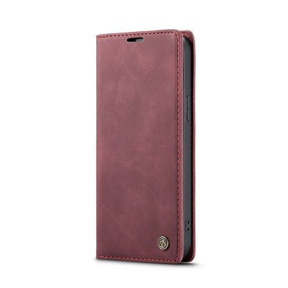 CASEME 013 Series For iPhone 16 Pro Case Card Holder Stand Leather Phone Cover