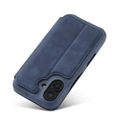 LC.IMEEKE For iPhone 16 Case Card Holder Stand Leather Phone Cover