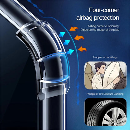 KALEBOL For iPhone 14 Pro Case 1.5mm TPU Transparent Anti-Drop Phone Cover