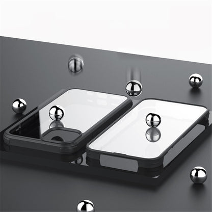 For iPhone 14 Pro Max Single-sided Protection Tempered Glass + TPU Phone Protective Case Anti-drop Shockproof Cover
