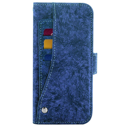 Mobile Phone Case Bag for iPhone 14 Pro Max, PU Leather Water-ink Painting Texture Rotating Card Slots Holder Stand Wallet Cover