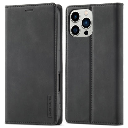 LC.IMEEKE For iPhone 16 Pro Max Case Wallet Microfiber Leather Phone Cover