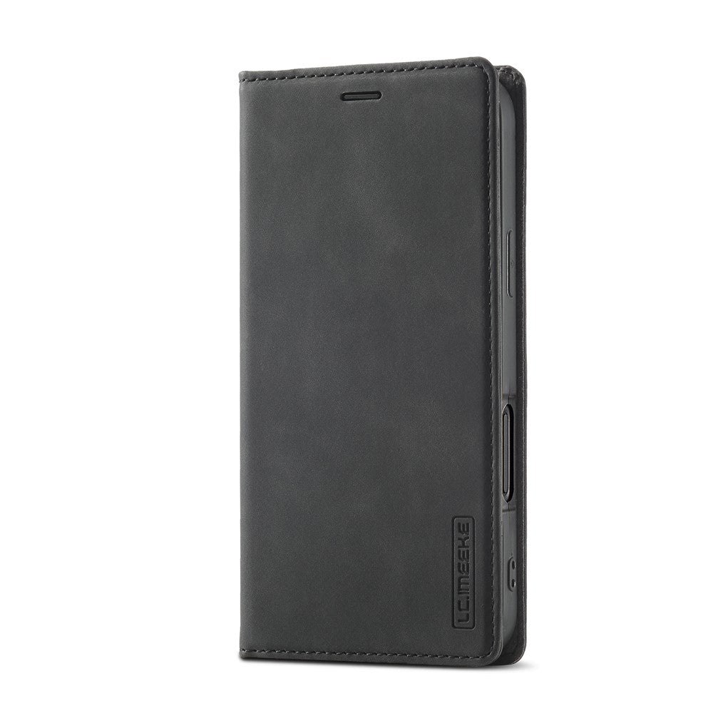 LC.IMEEKE For iPhone 16 Pro Max Case Wallet Microfiber Leather Phone Cover