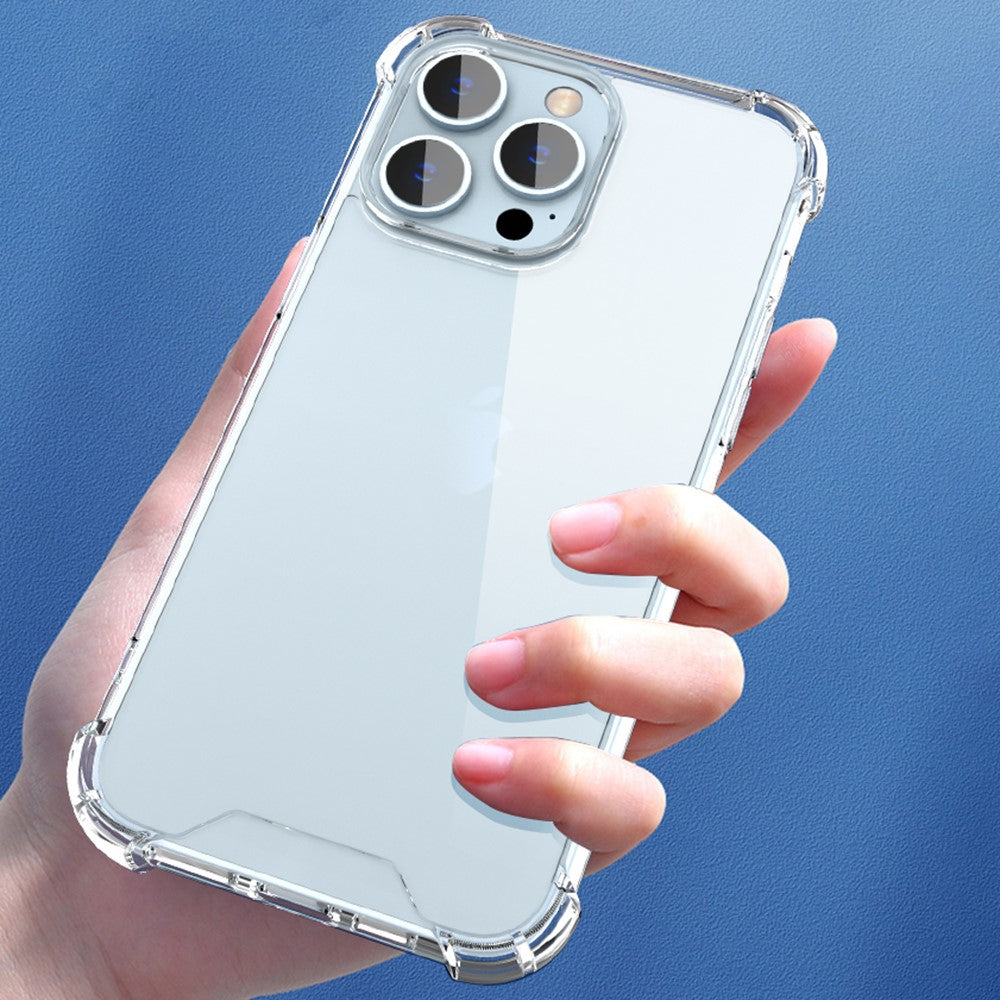 For iPhone 16 Pro Max Case Reinforced Corners TPU Frame + Acrylic Back Phone