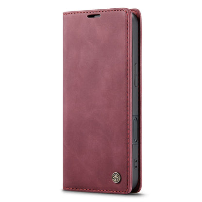 CASEME 013 Series For iPhone 16 Case Card Holder Stand Leather Phone Cover