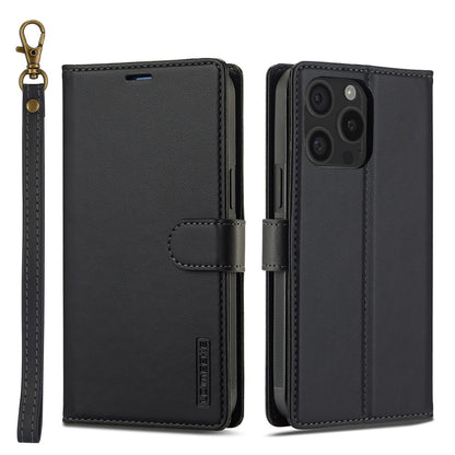 LC.IMEEKE L2 Series for iPhone 14 Pro Case PU Leather Wallet Detachable Magnetic Phone Cover