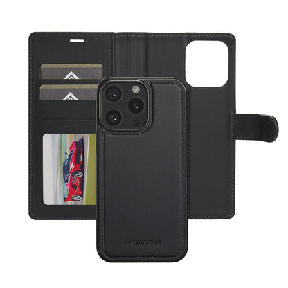 LC.IMEEKE L2 Series for iPhone 14 Pro Case PU Leather Wallet Detachable Magnetic Phone Cover