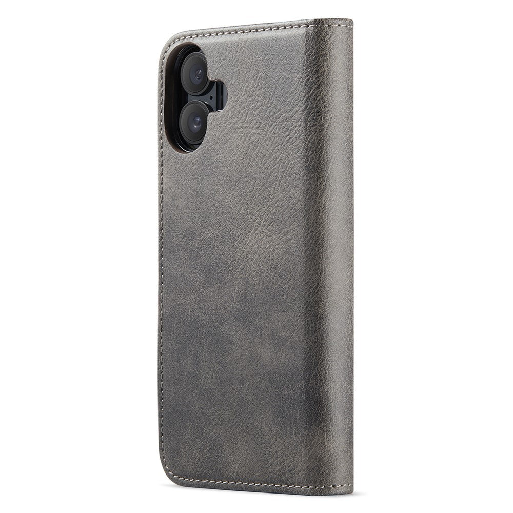 DG.MING for iPhone 16 Case Detachable Split Leather Phone Cover