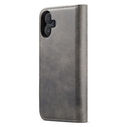 DG.MING for iPhone 16 Case Detachable Split Leather Phone Cover