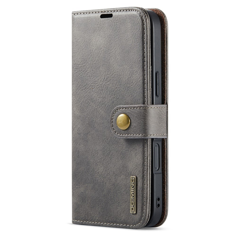 DG.MING for iPhone 16 Case Detachable Split Leather Phone Cover