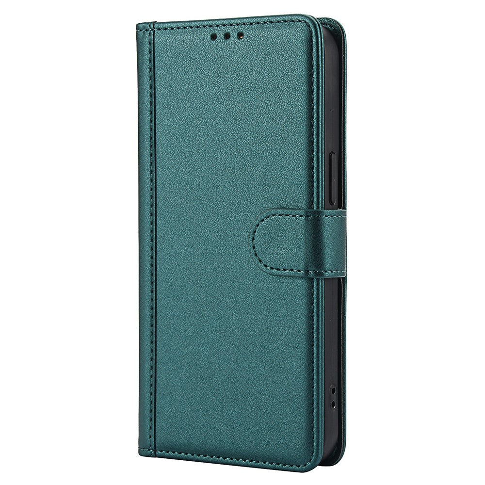 SY-003 For iPhone 14 Pro Case PU Leather Stand View Phone Wallet Cover with Hand Strap