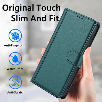 SY-003 For iPhone 14 Pro Case PU Leather Stand View Phone Wallet Cover with Hand Strap