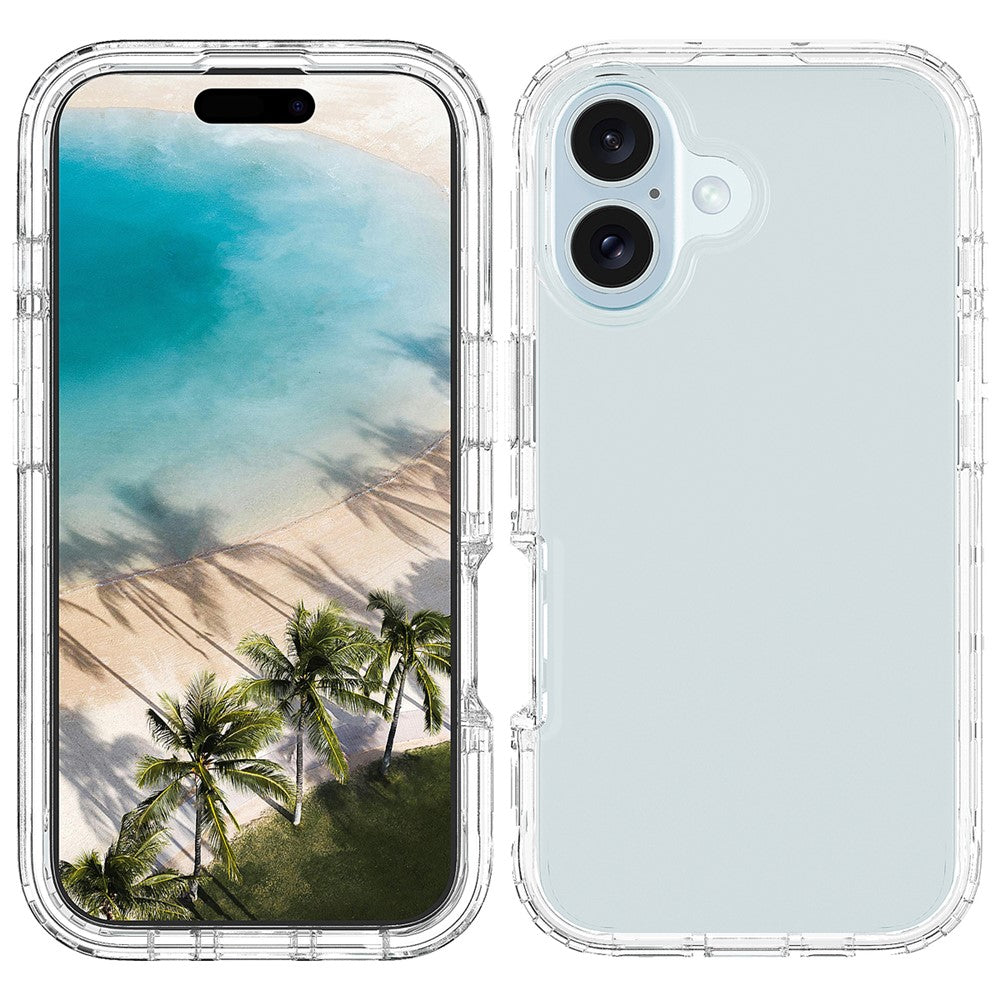 For iPhone 16 Case Shockproof TPU+PC Hybrid Phone Cover