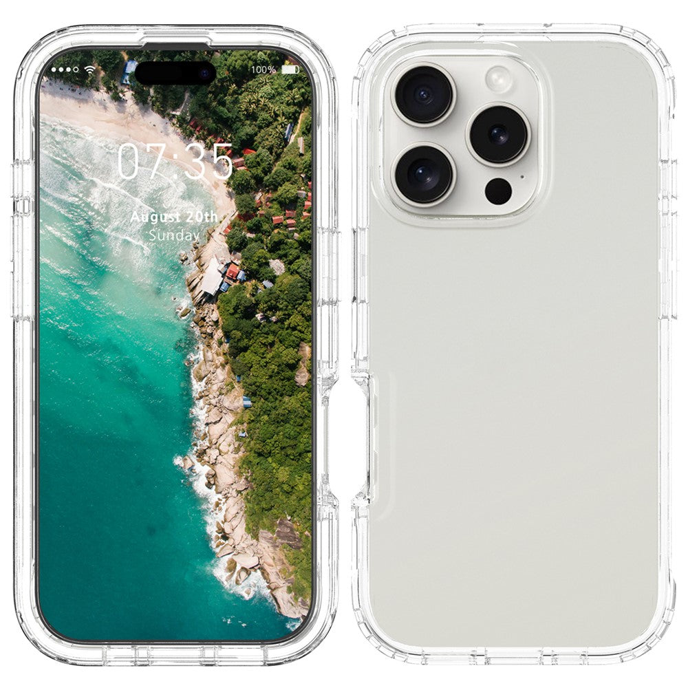 For iPhone 16 Pro Max Case Shockproof TPU+PC Hybrid Phone Cover