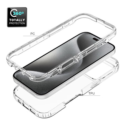For iPhone 16 Pro Max Case Shockproof TPU+PC Hybrid Phone Cover