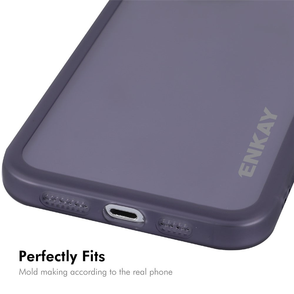 ENKAY HAT PRINCE For iPhone 14 Pro Case Matte TPU Phone Cover with Lens Film