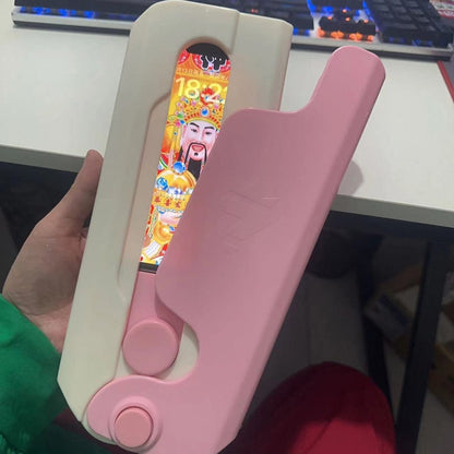 For iPhone 14 Plus Case Giant Carrot Knife ABS Phone Cover Stress Relieving Toy