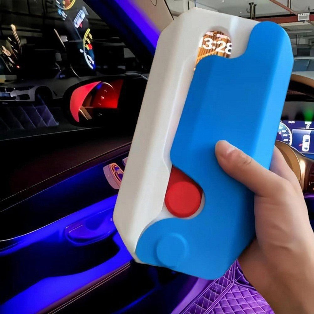 For iPhone 14 Plus Case Giant Carrot Knife ABS Phone Cover Stress Relieving Toy