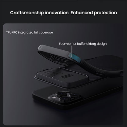 NILLKIN CamShield Pro for iPhone 16 Pro Max Case Compatible with MagSafe TPU+PC Phone Cover with Slider Camera