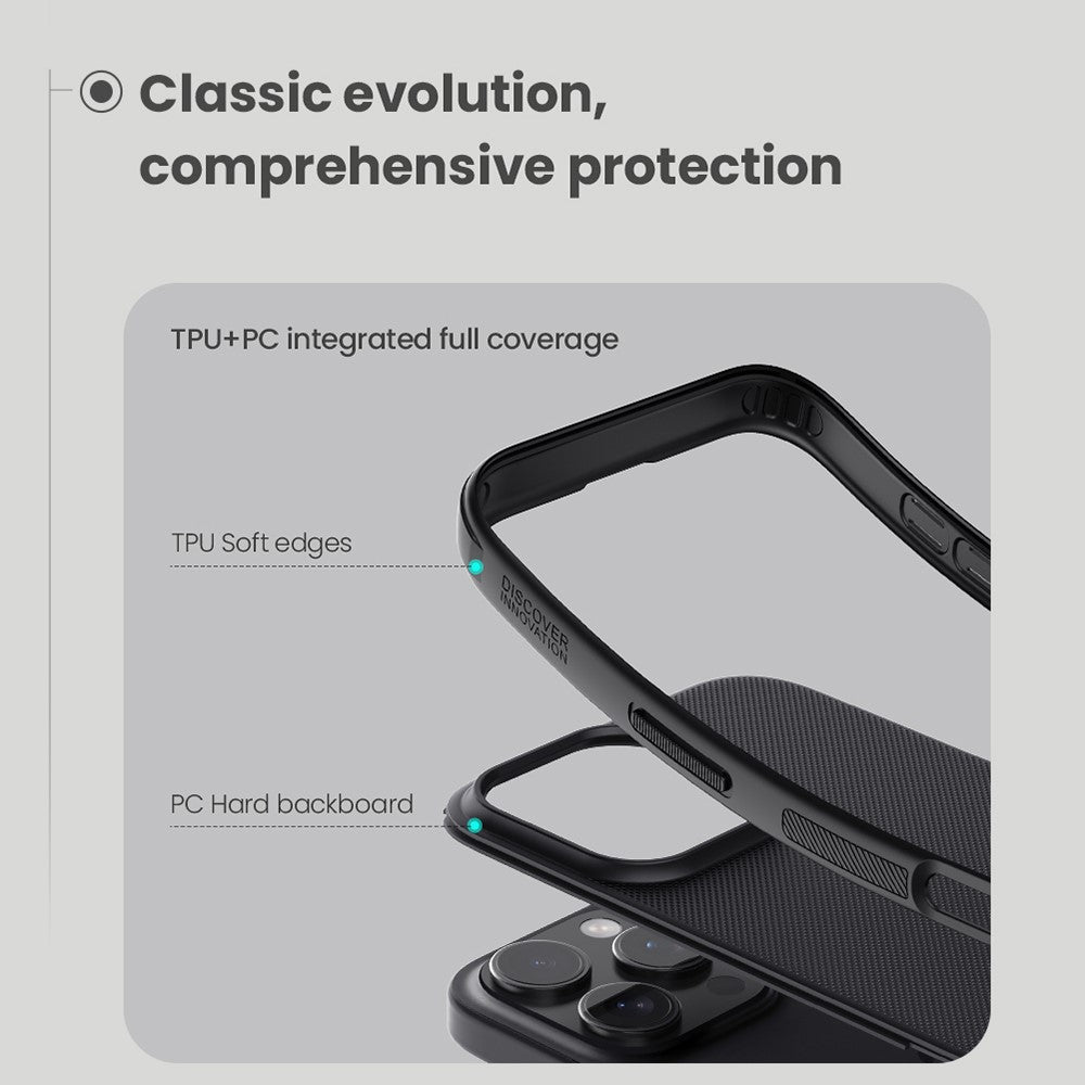 NILLKIN Super Frosted Shield Pro For iPhone 16 Pro Case Matte PC+TPU Phone Cover