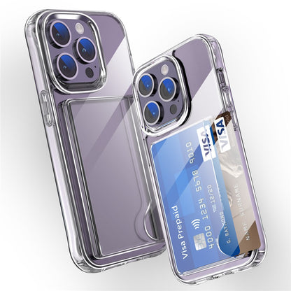 For iPhone 15 Pro Case Protective TPU Phone Cover with Card Holder