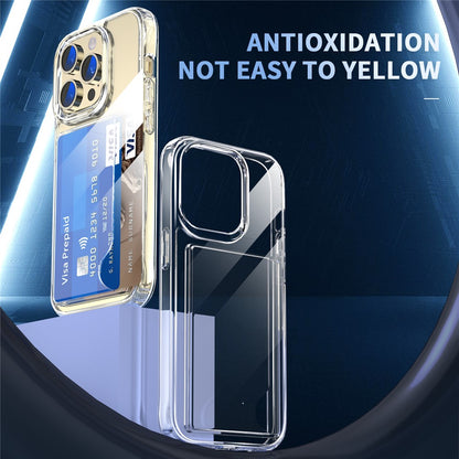 For iPhone 15 Pro Case Protective TPU Phone Cover with Card Holder