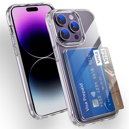 For iPhone 15 Pro Case Protective TPU Phone Cover with Card Holder