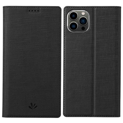 VILI DMX Series PU Leather Case for iPhone 14 Pro Max, Magnetic Absorption Stand Card Slot Flip Cover