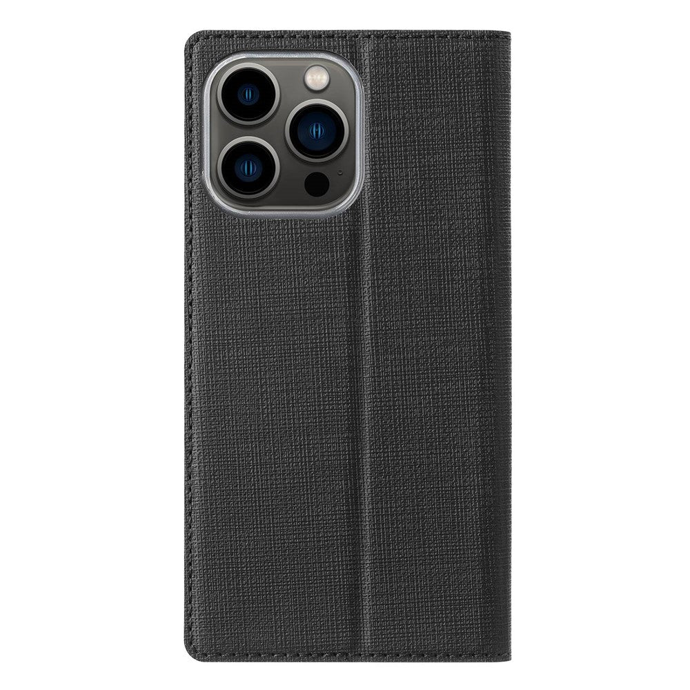 VILI DMX Series PU Leather Case for iPhone 14 Pro Max, Magnetic Absorption Stand Card Slot Flip Cover