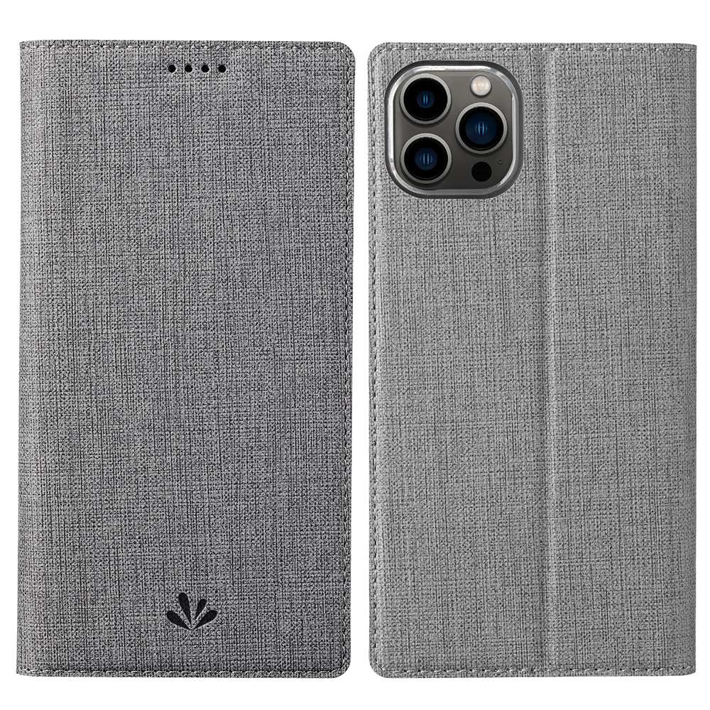VILI DMX Series PU Leather Case for iPhone 14 Pro Max, Magnetic Absorption Stand Card Slot Flip Cover