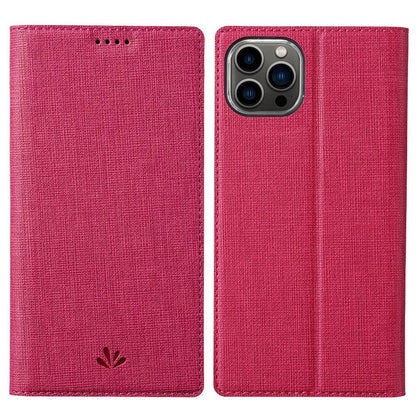VILI DMX Series PU Leather Case for iPhone 14 Pro Max, Magnetic Absorption Stand Card Slot Flip Cover