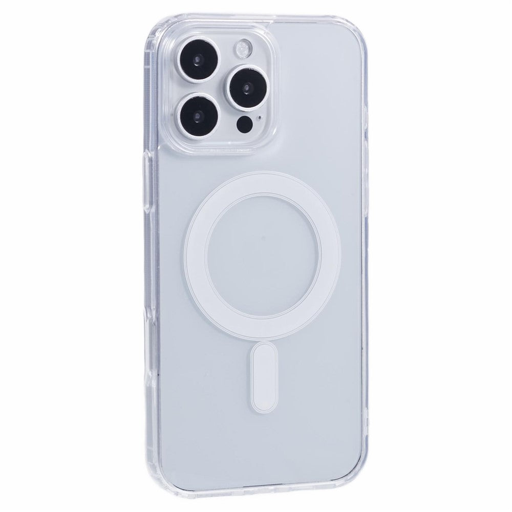 For iPhone 16 Pro Max Clear Case Acrylic+TPU Phone Cover Compatible with MagSafe