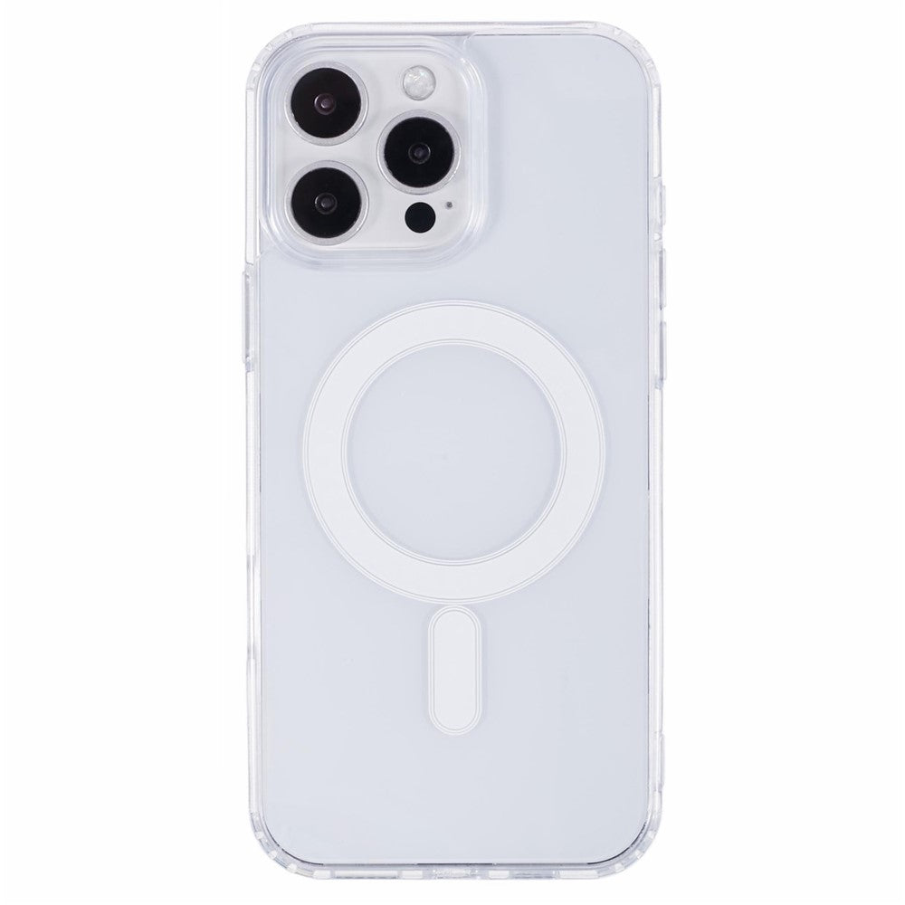 For iPhone 16 Pro Max Clear Case Acrylic+TPU Phone Cover Compatible with MagSafe