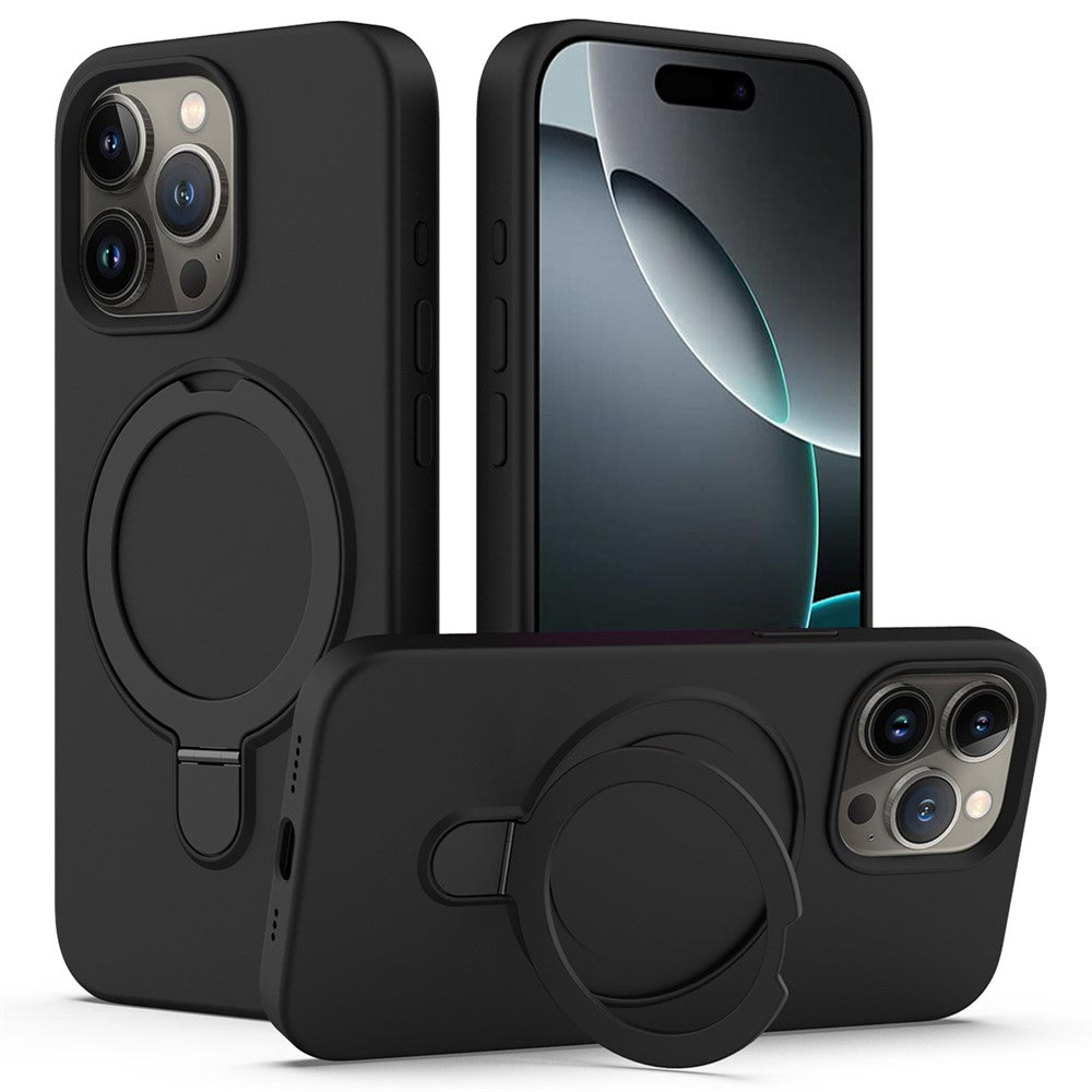 For iPhone 16 Pro Case Compatible with MagSafe Kickstand PC + Silicone Phone Cover